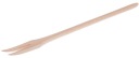 Drevená grilovacia vidlička, dvojzubý teflón, 27 cm
