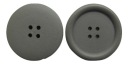 1ks drevený veľký okrúhly gombík 40mm sivý