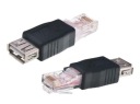 Adaptér USB na zásuvku RJ45 - zástrčka