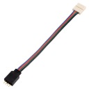 Konektor pre RGB LED pás 10mm so 4-PIN káblom, samec