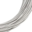 Oceľové lanové lano, NEREZOVÝ INOX, kyselinovzdorné, výplet, 7x7, 2,5 mm, 5 m