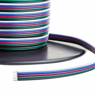 Kábel 5-žilový kábel pre RGBW LED pásiky 1m 5x0,32