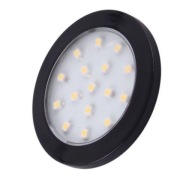 LED orbitové svietidlo, čierne, 1,5W 12VDC, studená
