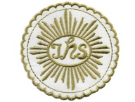 Nášivka COMMUNION Host, zlatá niť, satén, VÝŠIVKA