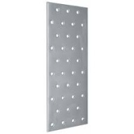 Perforovaný oceľový plech 6 cm x 20 cm x 2 mm DOMAX
