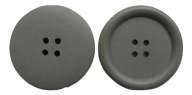1ks drevený veľký okrúhly gombík 40mm sivý