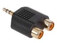 Malý konektor JACK 3,5 stereo/2 gn RCA cinch GOLD (0820