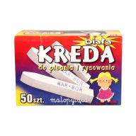 Marborová biela štvorcová školská krieda (50) B4