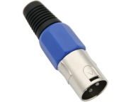 Mikrofón PLUG XLR 3pin Modrý na kábel (1196)