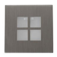 NÁBYTKOVÁ LAMPA Z LEŠENEJ OCELE + 3W LED ŽIAROVKA