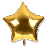 Hviezdny fóliový balón Hviezdny zlatý 45 cm