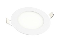 okrúhly ZAPUSTENÝ LED PANEL 6W TEPL