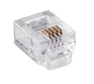 Telefónna zástrčka RJ11 6P 4C 2 ks = 1 PLN