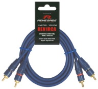 RCA signálny kábel Renegade REN1RCA s dĺžkou 1 m