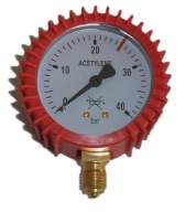 ACETYLÉNOVÝ MERAČ TLAKU VALCA 40 BAR ZÁVIT G1/4