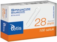 Tetis GS140-B okrúhle kancelárske klipy 28mm 100 ks