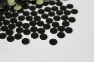 THERMO hot fix ploché dosky, čierne, 6 mm, 25 kusov