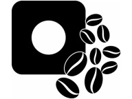 NÁLEPKA na VYPÍNAČ, zásuvku, ZRNKÁ KÁVY do kuchyne