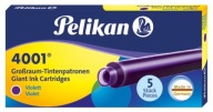 PELIKAN NÁPLNE DLHÝCH PERO 5 KS. FIALOVÝ