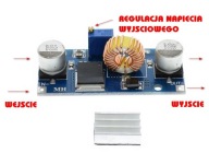 STEP-DOWN ADJUSTABLE prevodník 4-38V 5A 75W