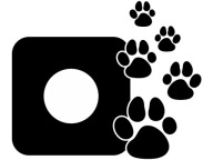 NÁLEPKA pod kontaktnú zásuvku SWITCH PAWS labky do detskej izby