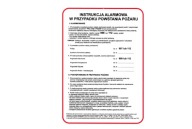 Pokyny ALARM V PRÍPADE POŽIARU