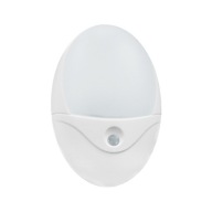 LED nočná lampa pre deti, biela, 230V