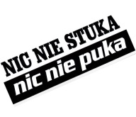 NÁLEPKA NA AUTO NÁPIS BEZ KLEPANIA, BEZ KLEPANIA