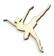 DEKOR SCRAPKI BALLERINA 100x86mm DECOUPAGE DY66