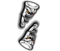 NÁLEPKY NÁLEPKY TUNING FURIOUS PISTTONS SET UV