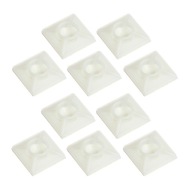 Montážne podstavce pre upínacie pásky 19x19mm, biela