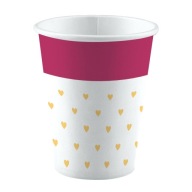 Hearts Love valentínske poháre 250 ml 8 ks.
