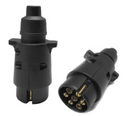 Plastová zástrčka prívesu 7 PIN 12V