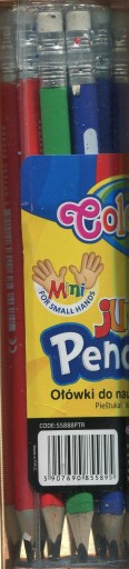 Hrubá trojuholníková ceruzka na učenie sa písať pomocou gumy Colorino