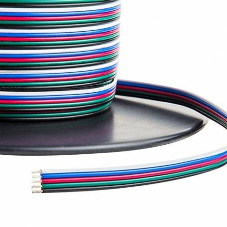 Kábel 5-žilový kábel pre RGBW LED pásiky 1m 5x0,32