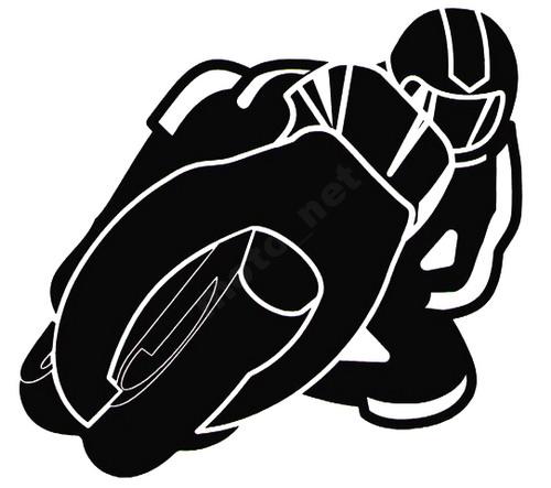 NÁLEPKA NA MOTOCYKLISTY CHASER ČIERNA