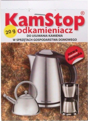 Odstraňovač vodného kameňa pre rýchlovarnú kanvicu, kávovar, umývačku riadu, žehličku