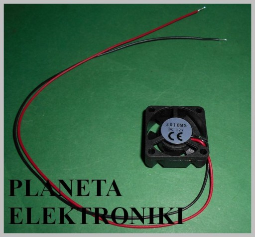 VENTILÁTOR PC ventilátor 30x30x10mm 12V (3357)