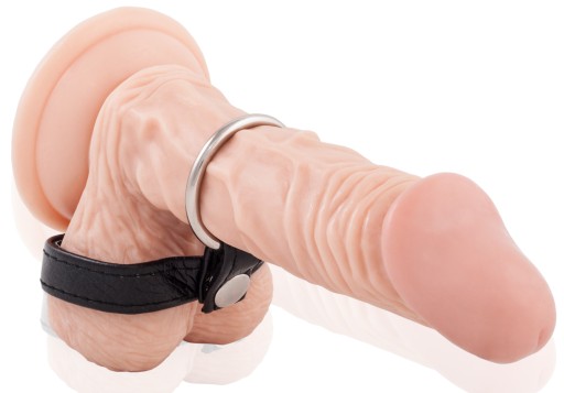 OCEĽOVÝ KOŽENÝ PRSTEŇ Stláča penis a semenníky