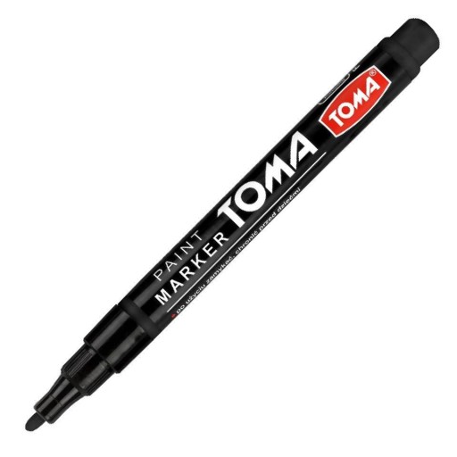 TOMA TO-441 popisovač olejový lak, ČIERNA