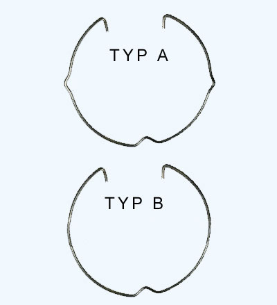 PRUŽINA pre halogénové svietidlo s očkom TYP B