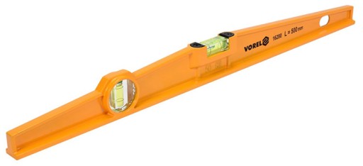 Lichobežníková vodováha 50 cm, 2 úrovne, liaty hliník