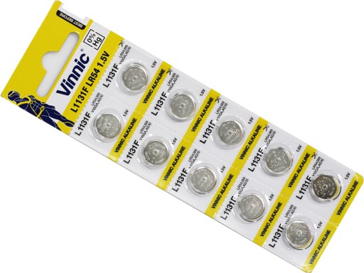 10x AG10 BATÉRIA VINNIC L1131 LR1130 LR 54 G LR54