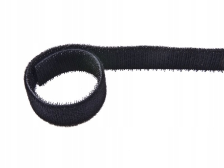 Páska na suchý zips 20mm OBOJSTRANNÁ Čierna HRUB