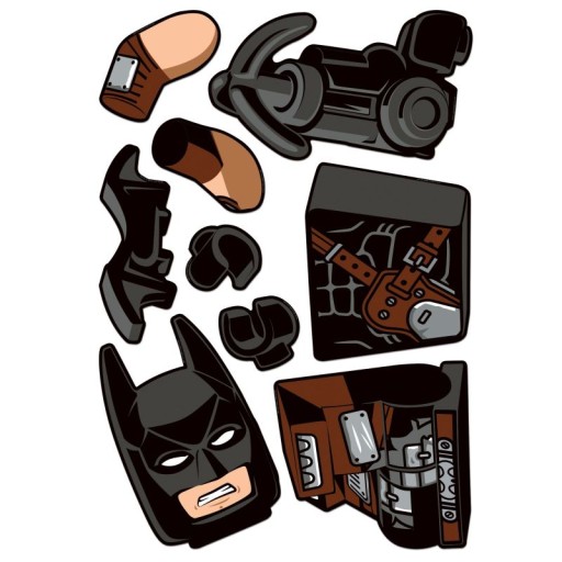 LEGO Movie 2 - Staticker Batman Pohyblivá stena alebo sklenené puzzle 52372