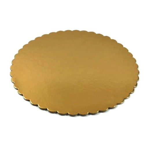 Okrúhle zlaté tortové základy, 32 cm (1 ks), tuhé