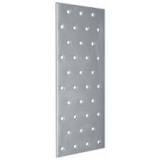 Perforovaný oceľový plech 6 cm x 20 cm x 2 mm DOMAX