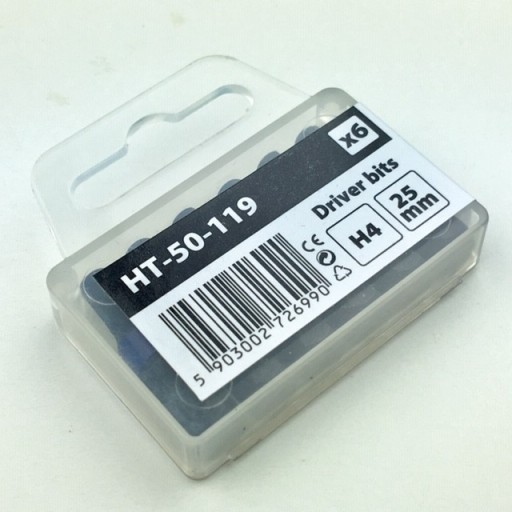 Bity Bit Skrutkovací bit H 4 x 25 mm x 6 ks