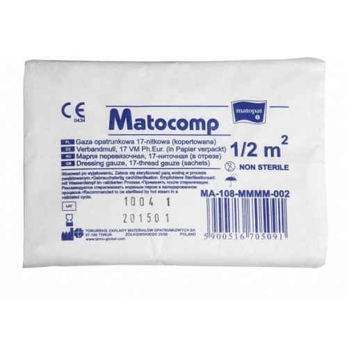Matocomp nesterilná obväzová gáza 50 kusov