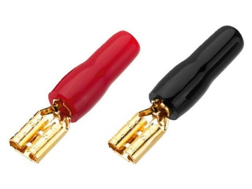 Pozlátený nasúvací hrot/kolíček pre 4,8 mm kábel